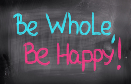 Be Whole Be Happy Concept